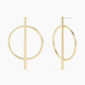 Brook and York Piper Long Bar Hoops